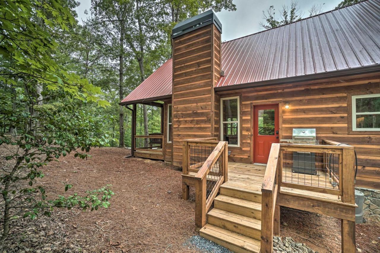 Peaceful Cabin On 3 Private Acres Deck And Fire Pit Blairsville Exterior photo